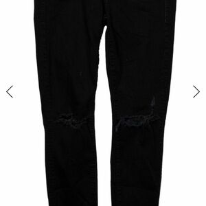 Black Distressed Jeans